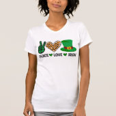 Peace Love Ish St. Patrick's Day T-shirt (Voorkant)