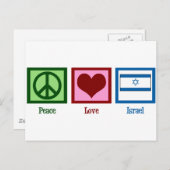 Peace Love Israel Briefkaart (Voorkant / Achterkant)