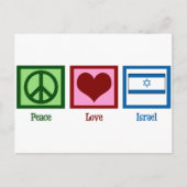 Peace Love Israel Briefkaart (Voorkant)