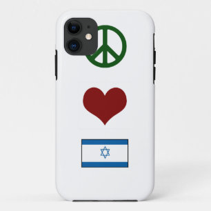 Peace Love Israel Case-Mate iPhone Case