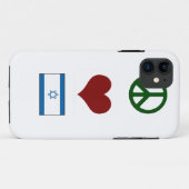 Peace Love Israel Case-Mate iPhone Case (Achterkant (horizontaal))
