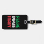 Peace Love Italië Bagagelabel (Voorkant horizontaal)