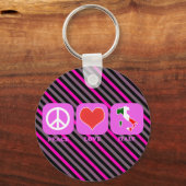 Peace Love Italië Sleutelhanger (Voorkant)