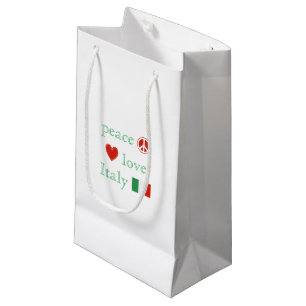 Peace Love Italy Gift Bag Klein Cadeauzakje