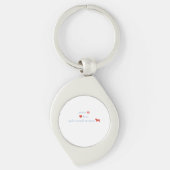 Peace Love Jack Russell Terriers Sleutelhanger (Voorkant)