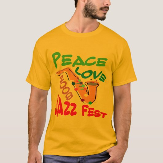 Peace Love Jazz Fest 08 T-shirt (Voorkant)