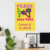 Peace Love Jazz Fest 2018 Poster (Thuiskantoor)