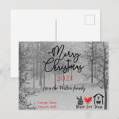 Peace Love Jesus Black White Briefkaart (Voorkant / Achterkant)