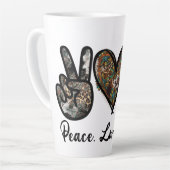 Peace Love Jesus Latte Mok (Linkerhoek)