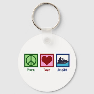 Peace Love Jet Ski Sleutelhanger