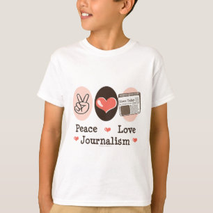 Peace Love Journalism Kids Sweatshirt