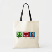 Peace Love Journalism Tote Bag (Voorkant)