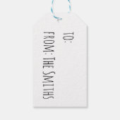 Peace, Love & Joy Cadeau Labels - Voeg je eigen na Cadeaulabel (Achterkant)