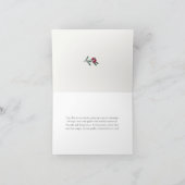 Peace Love Joy Christmas Snow Bird Kaart (Binnen)