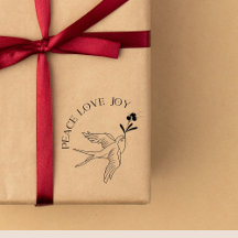 Peace Love Joy Christmas Snow Tattoo Vogelbessen