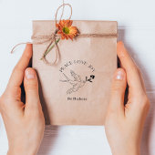 Peace Love Joy Christmas Tattoo Bird Berry Rubberstempel