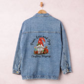 Peace, Love & Joy, Cute Gnome kerstzegeningen Denim Jacket (Hangar)