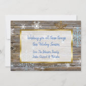 Peace Love Joy Family Feestdagenkaart (Achterkant)