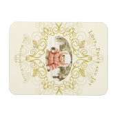 Peace Love Joy Festive Foliage Deco Holiday Foto Magneet (Horizontaal)