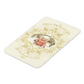 Peace Love Joy Festive Foliage Deco Holiday Foto Magneet (Linkerzijde)