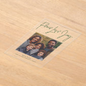 "Peace Love Joy" Foto Vakantie Acryl Uitnodigingen (Laagn)