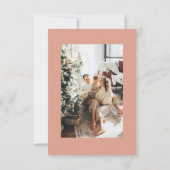 Peace Love Joy-fotokerstkaart Kaart (Achterkant)