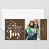 PEACE LOVE JOY | HOLIDAIRE FOTOKAART FEESTDAGENKAART (Voorkant / Achterkant)