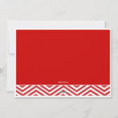 Peace Love Joy Holiday Chevron Photo Card Greep Feestdagenkaart (Achterkant)