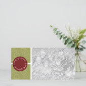 Peace Love & Joy Holiday-fotokaart Feestdagenkaart (Staand voorkant)