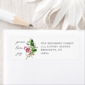 Peace Love Joy Holly Berry Retouradres Etiket (Insitu)