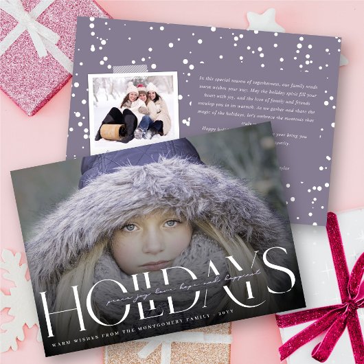 Peace Love Joy Hope Happiest Feestdagen Moderne fo Feestdagenkaart