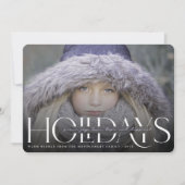 Peace Love Joy Hope Happiest Feestdagen Moderne fo Feestdagenkaart (Voorkant)