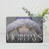 Peace Love Joy Hope Happiest Feestdagen Moderne fo Feestdagenkaart (Staand voorkant)