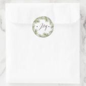 Peace Love Joy Kerst sticker (Tas)