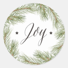 Peace Love Joy Kerst sticker