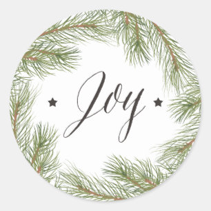 Peace Love Joy Kerst sticker