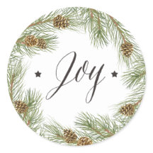 Peace Love Joy Kerst sticker