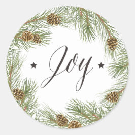 Peace Love Joy Kerst sticker