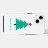 Peace Love Joy Kerstboom  iPhone Hoesje (Achterkant horizontaal)
