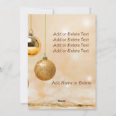 Peace Love Joy-kerstboom Licht 2 Side Design Feestdagenkaart (Achterkant)