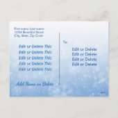 Peace Love Joy-kerstboom Licht 2 Side Design Feestdagenkaart (Achterkant)