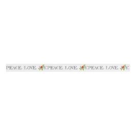 Peace Love Joy kerstfeestelijke Holly-Feestdagen Grosgrain Lint