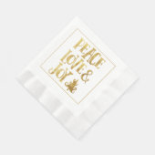 Peace Love Joy-kerstpapier Napkins Servet (Hoek)
