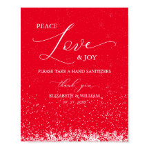 Peace Love & Joy kerstsnowflakes Sign