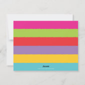 Peace Love Joy Kleurrijke Familie Kinder 2-Foto Feestdagenkaart (Achterkant)