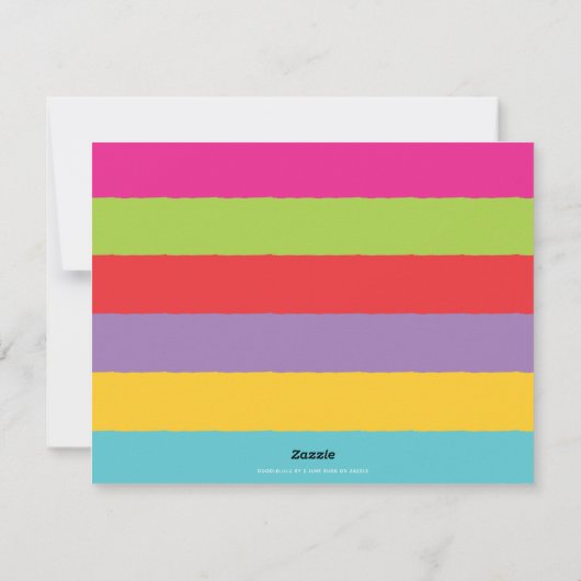 Peace Love Joy Kleurrijke Familie Kinder 2-Foto Feestdagenkaart (Achterkant)