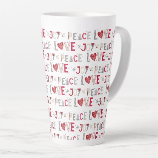 Peace Love Joy Latte Mok (Rechterhoek)