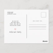 Peace Love & Joy Merry-kerstgroet Briefkaart (Achterkant)