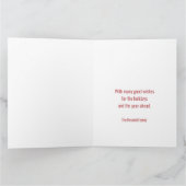 Peace Love Joy Merry kerstregenboogfoto Kaart (Binnen)