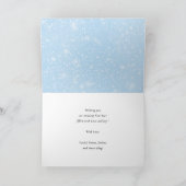 Peace Love Joy | Nieuwjaarsfoto van modern script Feestdagen Kaart (Binnen)